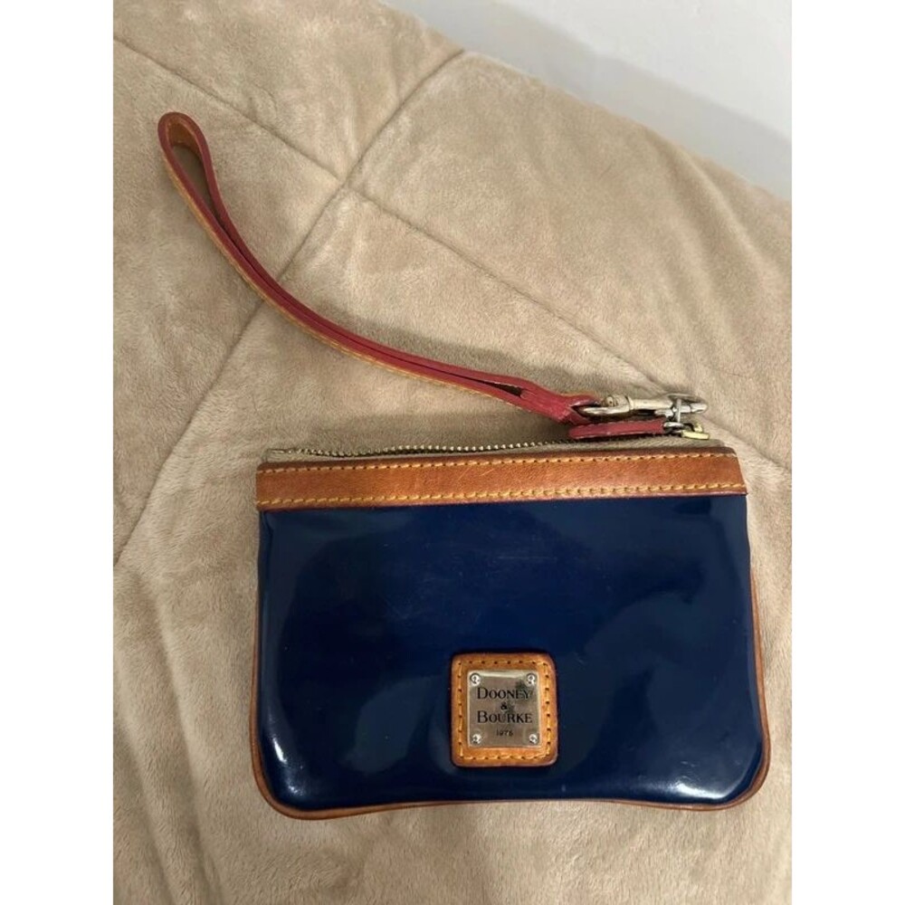 Dooney & Bourke Teal Patent Leather Wristlet